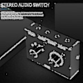 Pikkukuva 3 / 5: 4-porttinen audiovaihdin, 3,5 mm:n audiovaihdin, stereo aux -audiovalitsin, 4 sisääntuloa 1 ulostulo/1 sisääntulo 4 ulostuloa
