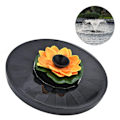 Miniatyrbillede 1 af 8: Lotus Solfontæne Vandpumpe Flydende Mini Solfontæne til Fuglebad Havedam Pool Udendørs1