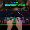 Miniatyrbild 6 av 7: 60% Trådbundet Speltangentbord, RGB-bakgrundsbelyst Ultrakompakt Mini