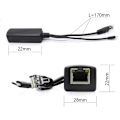 Miniatyrbild 2 av 2: 2-pack Gigabit PoE Splitter, 48V till 5V 2.4A Micro USB Ethernet Adapter, fungerar med Raspberry Pi 3B+, IP-kamera och mer.