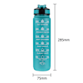 Pikkukuva 7 / 8: Juomapullo Urheilu Juomakuppi Muovinen Vesikuppi 1000ML green