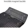 Miniatyrbillede 4 af 5: Laptop-etui til 14-tommer computer, PU-læder flip-etui med krokodillemønster, sort