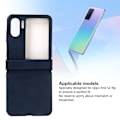 Miniatyrbillede 7 af 8: Etui til Oppo Find N2 Flip i syntetisk læder, ultratyndt, stødsikker mobilbeskyttelse til Oppo Find N2 Flip, blå