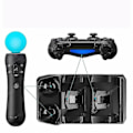 Miniatyrbilde 2 av 5: 4-i-1 Kontrollerlader Dokkingsstasjon Stativ for Playstation PS4 PSVR VR Move