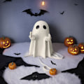 Pikkukuva 3 / 7: Amazonin uudet keskisormea näyttävät söpöt aave-Halloween-koristeet, joissa on keskisormea rakastava aave Sunglasses Ghost