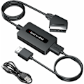 Miniatyrbild 1 av 5: SCART till HDMI-omvandlare med HDMI- och SCART-kablar, Scart till HDMI-omvandlare, Full HD 720P/1080P utgång HDMI SCART-adapter