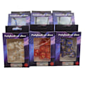 Miniatyrbillede 1 af 3: 7 stk. sæt akrylfarvede perlemors marmor terninger digitale terningetilbehør PRTG spil terninger Black seven pieces per box