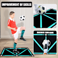 Miniatyrbilde 3 av 3: Fotballtreningsmatte, 90 x 60 cm Fotballmatte Ballkontroll, sklisikker Fotballmatte Treningsmatte (Set A (original + sokker)) A