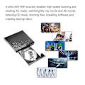 Miniatyrbilde 4 av 5: Ekstern USB 3.0 Slim DVD-RW CD-brenner Drive Reader Burner Player for Laptop PC
