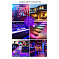 Miniatyrbillede 5 af 9: Fleksibel 10m RGB LED-stribe / Lysløkke / LED-stribe Bluetooth APP Multicolor multifärg