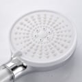 Miniatyrbillede 5 af 6: Hvidt brusehoved med vandbesparende filter, højtryks anti-kalk brusehoved, 5 T badeværelsesregnbruser