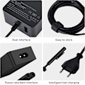 Pikkukuva 4 / 5: Surface Pro -laturi, 65 W 15 V 4 A Microsoft Surface -laturi Surface Laptop 4/3/2/1, Surface Book 1/2, Surface Pro 3/4/5/6/7/8/9/x, Surface Go -laitteille ja USB-portilla
