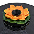 Miniatyrbillede 6 af 8: Lotus Solfontæne Vandpumpe Flydende Mini Solfontæne til Fuglebad Havedam Pool Udendørs1