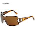 Miniatyrbilde 1 av 10: Kvinners Solbriller Y2K Solbriller LEOPARD Leopard