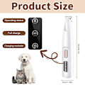 Miniatyrbilde 2 av 6: Hundeklipper for hundepoter, stille potetrimmer med LED-lys, vanntett pote-shaver, potetrimmer for hunder, katter, poter, øyne, ansikt, kropp