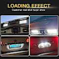 Miniatyrbillede 3 af 5: 2 stk. Canbus Led Nummerpladelys Kompatibel Med Lexus Lx470 Lx570 Toyota Land Cruiser 100 200 Prado 120 Reiz 4d Mark X Nummerpladelys