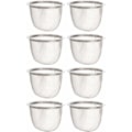 Miniatyrbillede 1 af 5: Te-si udskiftning: 8 stk. te-si indsats i rustfrit stål te-infusionsenhed løs te-si til te- og kaffemaskine 6,5x4,5 cm