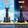 Miniatyrbillede 5 af 5: Arkitekturklodser med LED, til Lord of the Rings-filmen STEM The Magic Rings, Dark Tower-byggeklodser, dekoration, gave til voksne og drenge 6-16+ (969 dele)