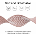 Miniatyrbillede 2 af 4: 4-delt elastisk nylonrem kompatibel med Fitbit Versa 3 / Fitbit Sense, justerbar elastisk stof smart watch sport 12