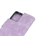 Miniatyrbillede 4 af 8: Wallet etui med magnetisk lukning, flip etui med kortholder og indbygget stativ til Galaxy S21 Ultra Lilla