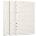 Miniatyrbilde 1 av 5: A5 Refill Paper 3 Pack 100GSM Tykt Refill Paper 6 Hull 135 Ark (270 Sider) for 6 Ring Binder Journal Notebook Linjert Paper