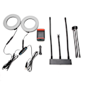 Miniatyrbillede 3 af 5: tommer Selfie Ring Light LED Justerbar Udfyldningslys med Tripod Mobiltelefonholder (USB-stik){GKS}