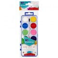 Miniatyrbillede 1 af 2: Starpak Vattenfärger Med Pensel (12 Färger) Multicolor