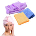 Miniatyrbild 1 av 3: Turban / Mikrofiber handduk För håret (Gul) Gul one size
