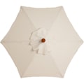 Miniatyrbillede 1 af 5: Reserveovertræk til parasol - 6 ribben - Diameter 2m - Vandtæt - UV-beskyttelse - Reservebetræk - Beige KLB