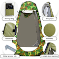 Pikkukuva 4 / 8: Pop Up -teltti 75'' x 47'' x 47'', Camouflage -tilausteltti, Ulkosuihkuteltti, fa