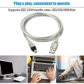 Miniatyrbillede 8 af 8: USB-kabel (han til Firewire IEEE1394a han, med 4 ben, til enheder