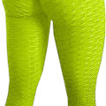Miniatyrbillede 1 af 4: Berømte leggings, kvinder butt løft yoga bukser høj 01 gul KLB