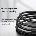 Pikkukuva 8 / 8: Type C -puhelin 90 asteen kaksoiskulmainen LED-pikalatauskaapeli 1,2 metriä KLB
