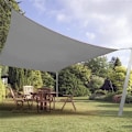 Miniatyrbillede 4 af 5: Rektangulær vandtæt skygge, 2 x 3 meter til have og terrasse, 95% UV-beskyttelse, grå KLB