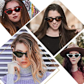 Miniatyrbillede 3 af 4: To sorte briller + sort brillepose Polariseret Cat Eye solbriller til kvinder, UV-beskyttelse Retro smalle spidse Cateye solbriller til kvinder