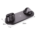 Miniatyrbillede 5 af 8: Trådløs oplader, 6 i 1 induktiv opladningsstation med 10W sort