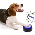 Miniatyrbillede 3 af 4: Optagelig hundetaleknap med LED-funktion og svarringetoner (4 stk.)