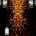 Miniatyrbillede 2 af 7: LED lysbundt, vandkande feelyss 8 modes 200 LED varm hvid