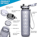 Miniatyrbillede 4 af 5: Vandflaske med tid 1L, BPA-fri med filter og Cl KLB