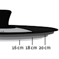 Miniatyrbilde 5 av 8: Universal lokk for gryter, panner og stekepanner - herdet glass med KLB