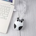 Miniatyrbillede 7 af 8: Panda-formet kablet mus, super sød dyreserie, tegneserie mini