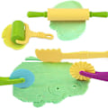 Miniatyrbillede 2 af 5: 20 stk. modellerværktøj i plasticine til modellering af tilbehør til småkageforme - køkkenlegetøj KLB