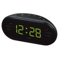 Miniatyrbilde 1 av 5: Oval Klokke Radio LED Klokke (Gul)