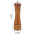 Miniatyrbillede 2 af 5: Peberkværn i træ, peberkværn, justerbar grovhed, træ, 20,3 cm