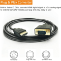 Miniatyrbillede 4 af 8: HDMI til VGA-kabel, 1080P HDMI-han til VGA-han M/M-video