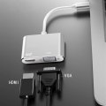 Miniatyrbild 3 av 5: USB C till HDMI VGA-adapter, dubbelskärm Typ C till HDMI VGA