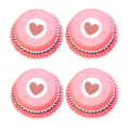 Miniatyrbild 1 av 3: Bakad form kakbotten bricka 100 st kakpappersbricka färgtryckt muffinskopp kakpapperskopp(Love Pink)