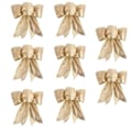 Miniatyrbillede 1 af 5: Pakke med 8 glitrende julekransbuer, guld KLB