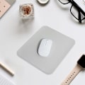 Miniatyrbillede 4 af 5: Læder Musemåtte til Bærbar Computer Personlighed Design Grå