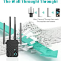 Miniatyrbild 2 av 7: 1200 Mbps WiFi-förstärkare Signalförstärkare, Full Coverage Repeater